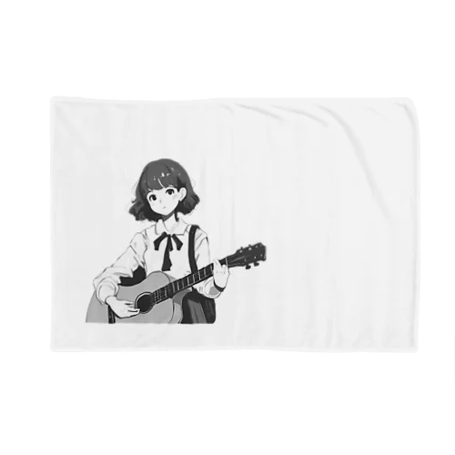 ギターを弾く女の子 Blanket
