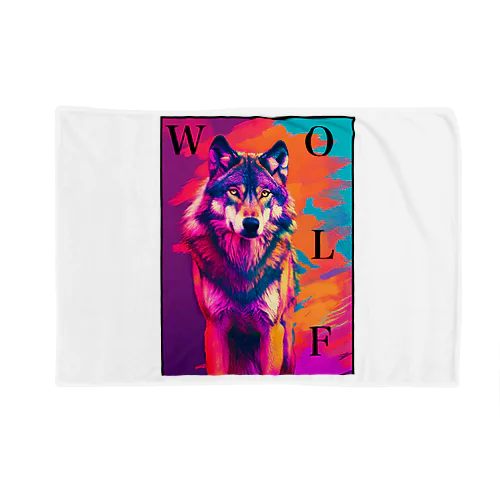 WOLF  Blanket