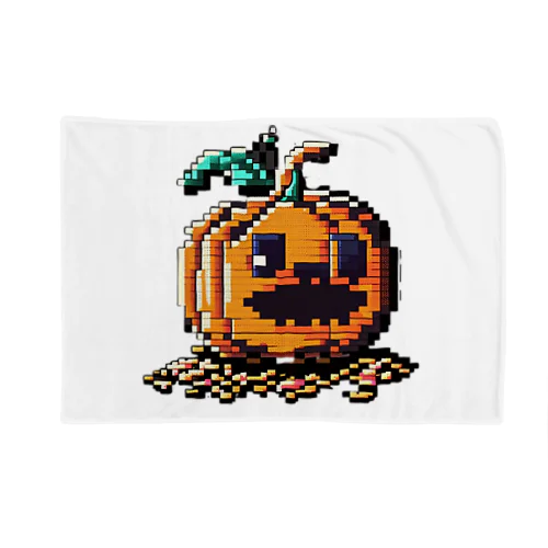 ドット絵のハロウィンかぼちゃのおばけ Blanket