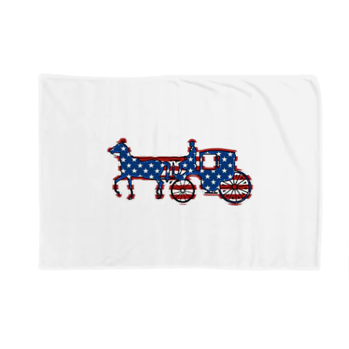 馬車　Flag of the United States Blanket