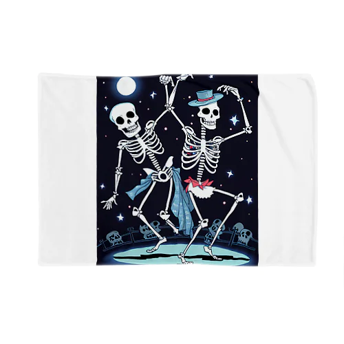 ハロウィンスケルトンダンス03 Blanket