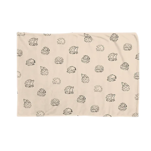 ころころはりねずみ・ベージュ Blanket