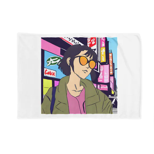 sunglass girl 街編 Blanket