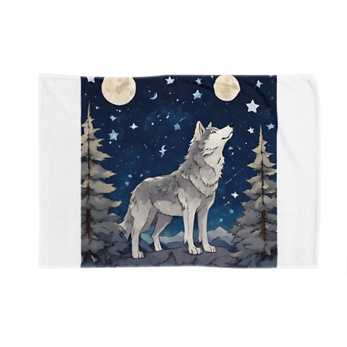 月と狼 Blanket
