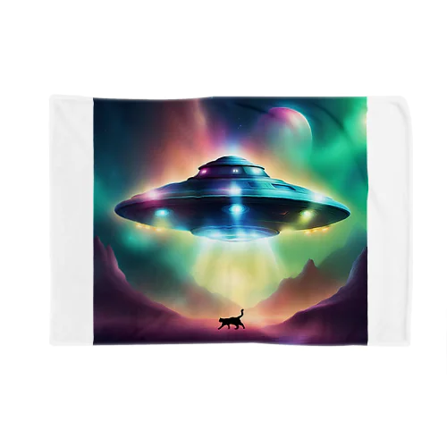 ✨ 願いが叶うねこ×UFO ✨ Blanket