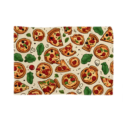 pizza plain background illustration ブランケット