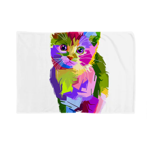 猫のイラストグッズ Blanket