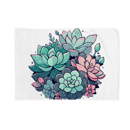 多肉植物のイラスト Blanket