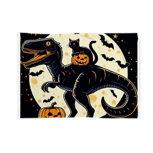 黒猫と黒恐竜のハロウィン Blanket