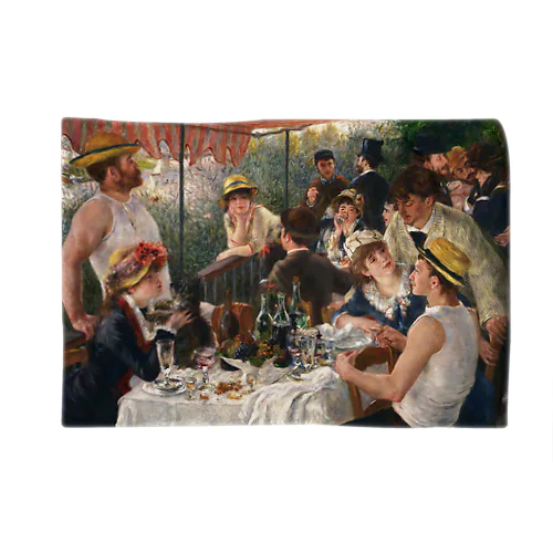 ルノワール「舟遊びをする人々の昼食」　ピエール＝オーギュスト・ルノワールの絵画【名画】 Blanket