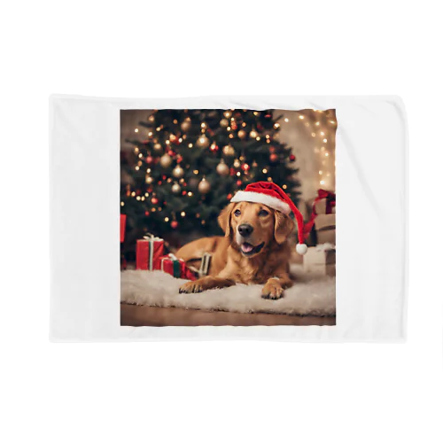 クリスマスを満喫する犬 Blanket