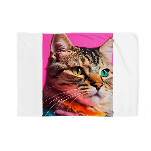 カラフルな猫 Blanket