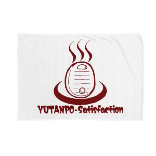 YUTANPO-Satisfaction(赤文字) Blanket