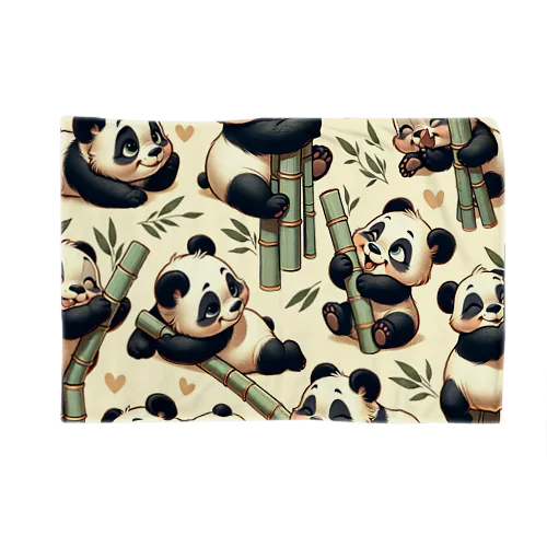 pandas【ビンテージアニマル】 Blanket