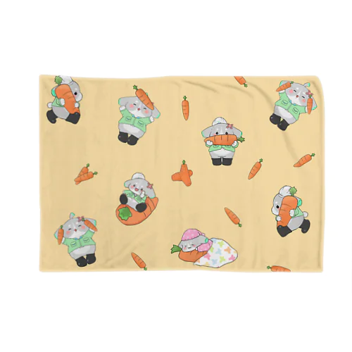 てとらびのにんじん収穫祭(オレンジver.) Blanket