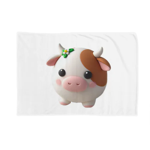可愛い💕まんまる◯シリーズ✨　牛🐮 Blanket