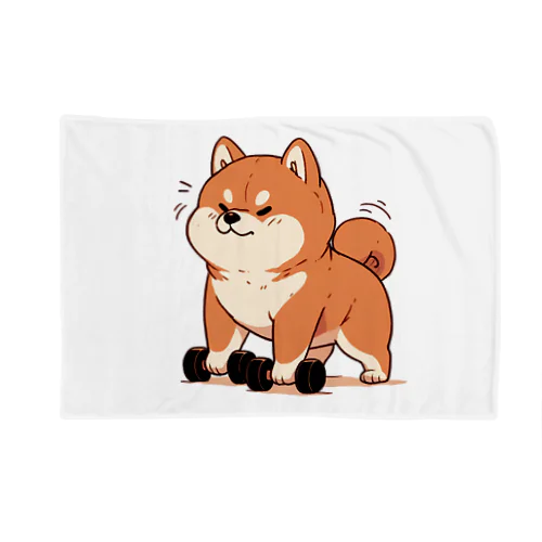 筋トレ柴犬くん Blanket