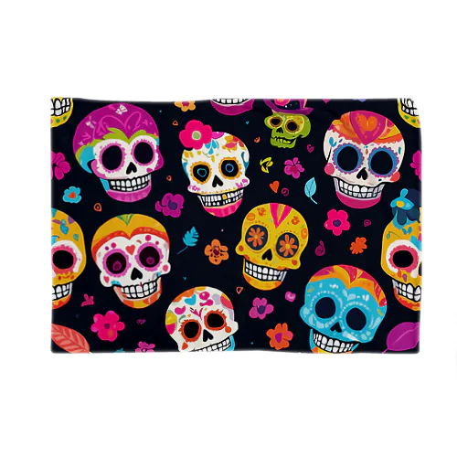 メキシコの死者の日 スカルデザイン Blanket