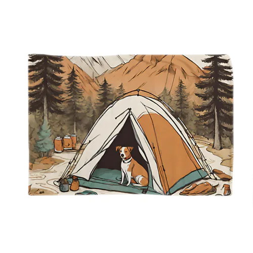 犬キャンプ Blanket