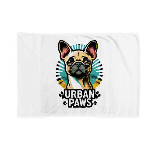 パグチワワ「Urban paws 」 Blanket