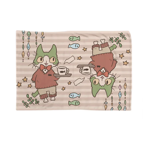 ハチワレ猫のカフェ Blanket