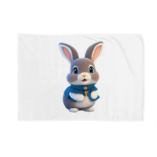 ３Dウサギ Blanket