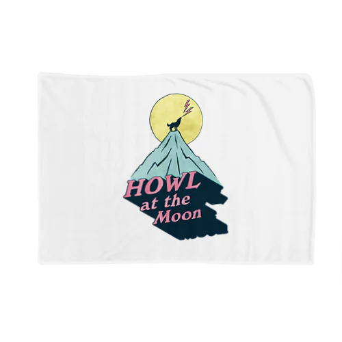 🌕月に吠える🐺（HOWL at the Moon） Blanket