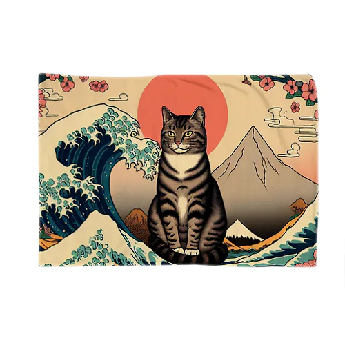 浮世絵波富士猫 Blanket