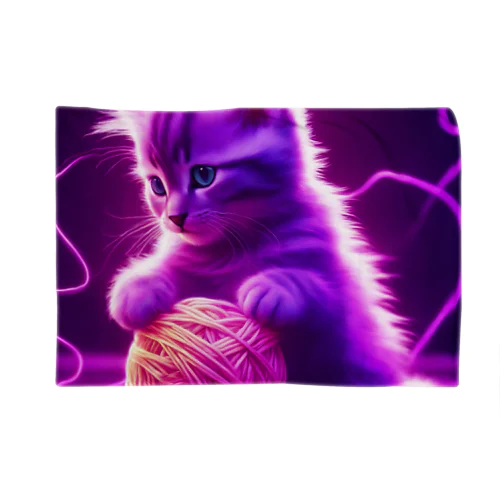 【Neon Animals】毛玉kitty🐈 Blanket