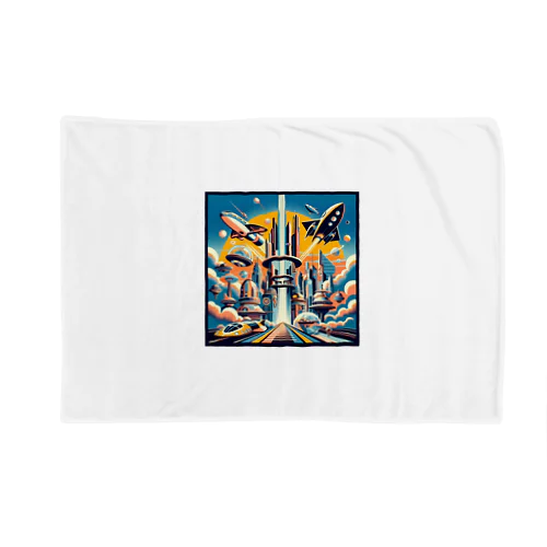 過去の未来観　retro-futurism design01 Blanket