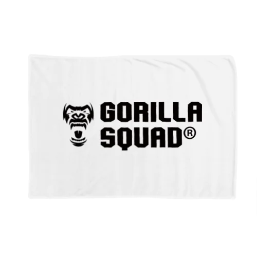 GORILLA SQUAD ロゴ黒 ブランケット