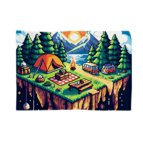 camping(ドット) ブランケット
