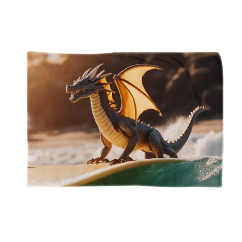 ドラゴンがサーフィンをしています Blanket