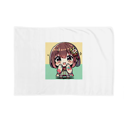 和服女子 Blanket