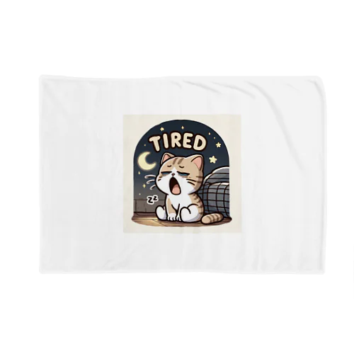 Tired cat7 Blanket