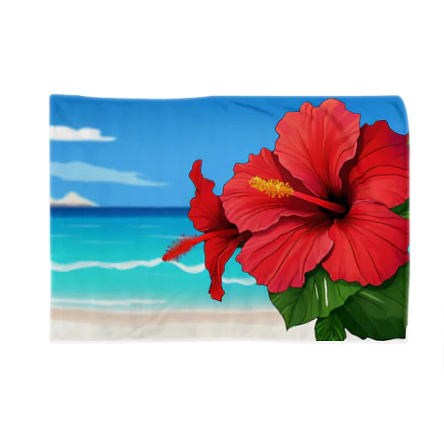 ハイビスカス　リゾート　🌺　🏝️ Blanket