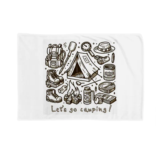 キャンプに行こう！【Let's go camping!】 Blanket