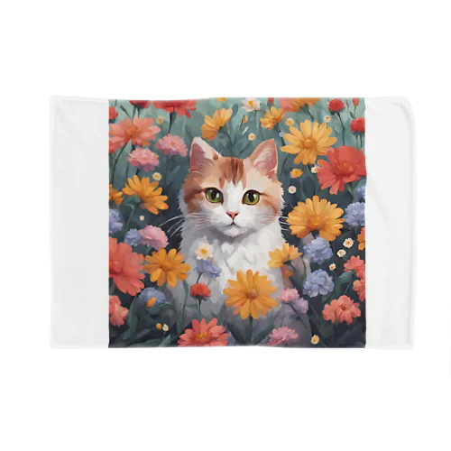 ロココFLOWERキャットコスモス Blanket