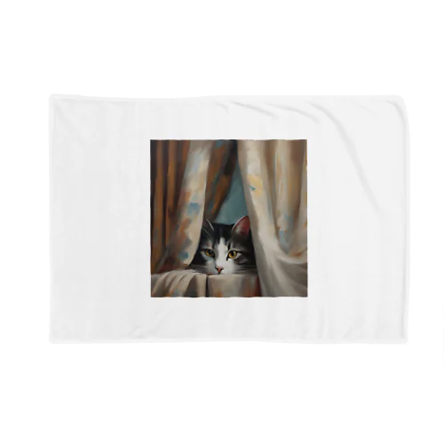 窓辺の覗き猫🐱 Blanket