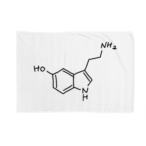 精神安定 セロトニン（ブラック）Serotonin（Black） ブランケット