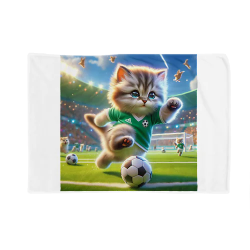 サッカーにゃんこ Blanket