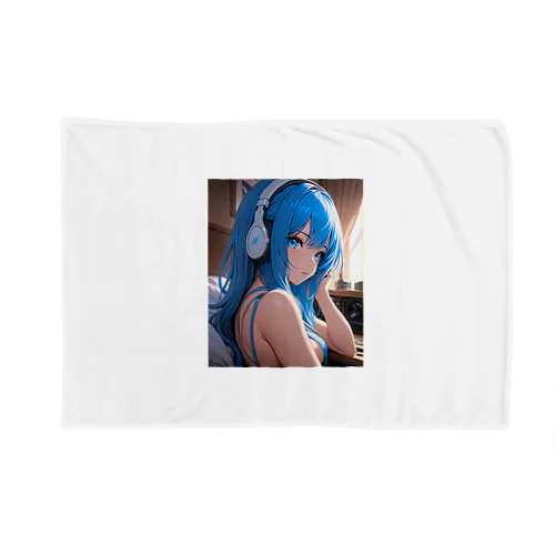 青い髪の少女 Blanket