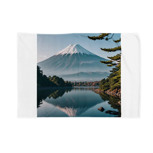富士山と富士五湖の風景 Blanket