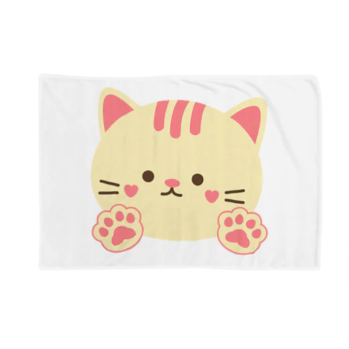 猫の可愛い画像のグッツ販売『ねこりんぱ』 ブランケット