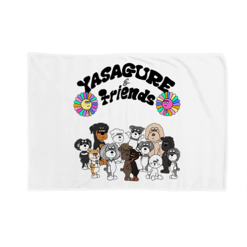 YASAGURE friends Blanket