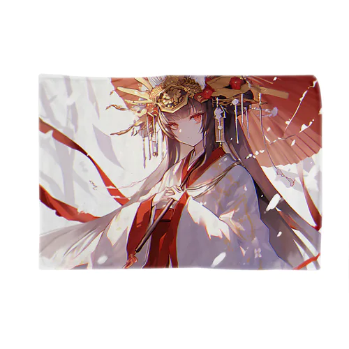 紅蓮の光に宿る、神威の巫女 Marsa 106 Blanket