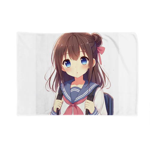 もふもふでキュートな女の子 Blanket