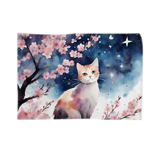 sakura cat1 ブランケット