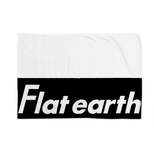 Flatearth Box Logo (BLACK) フラットアース ボックスロゴ(ブラック) Blanket