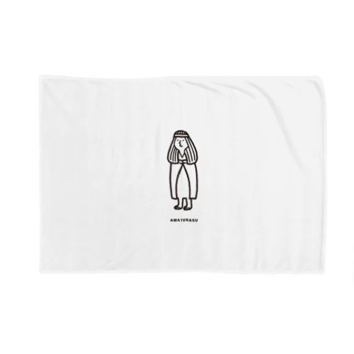 AMATERASU_WOMAN_LINE_BK Blanket